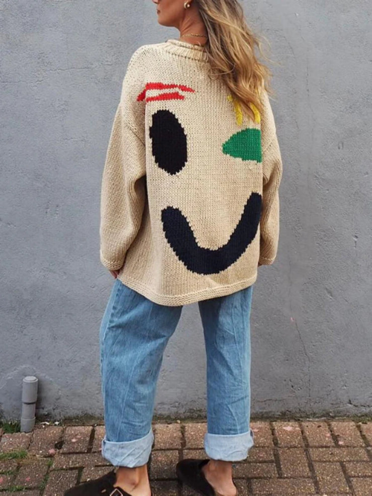 Graffiti Wicked Grin Oversized Sweater
