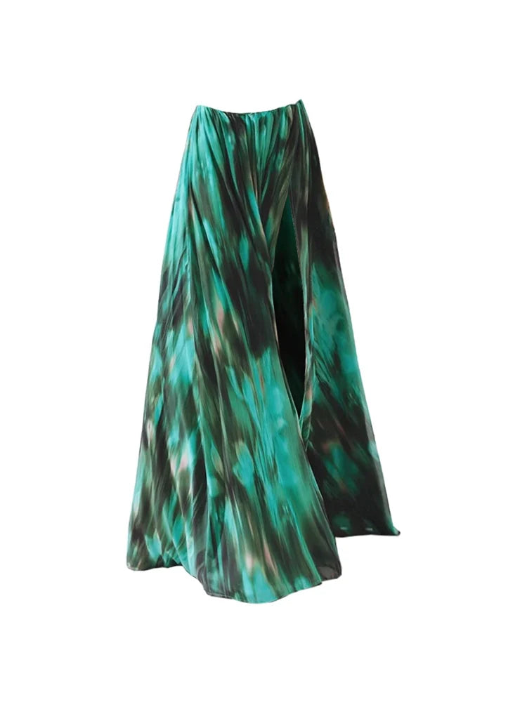 Ink Green Cutout Swimsuit Set