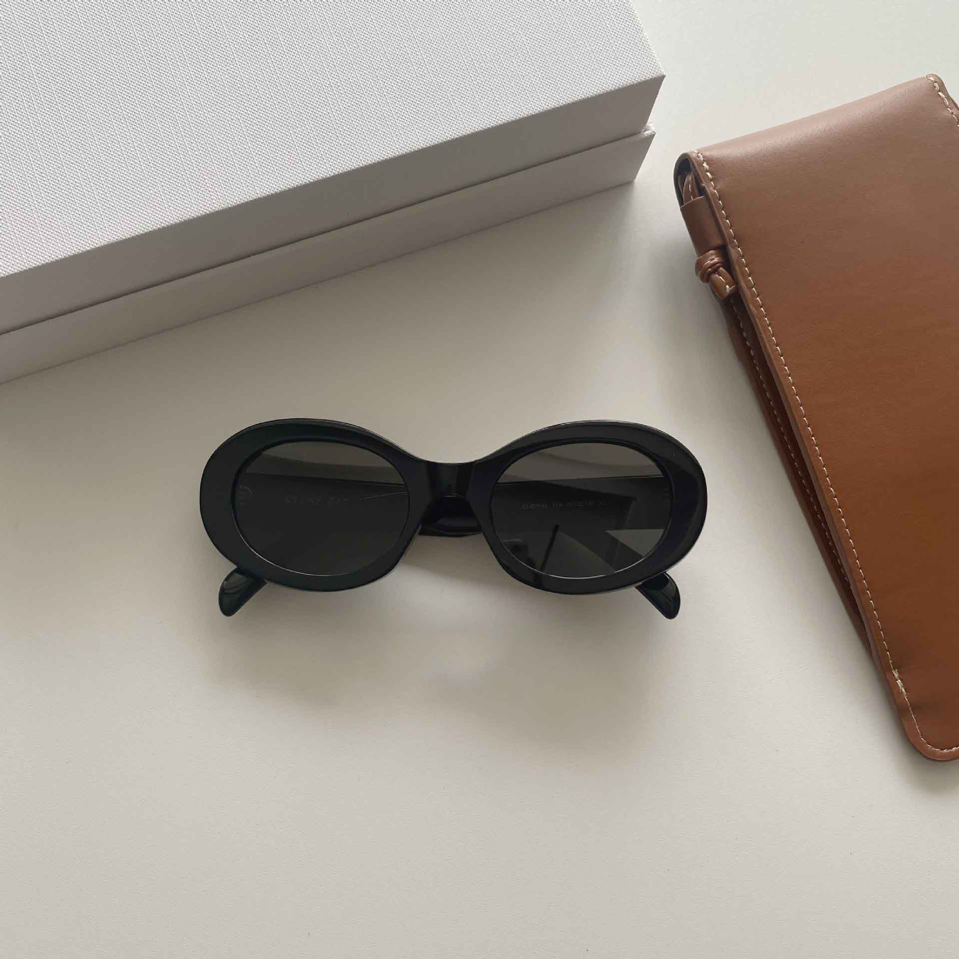 Oval Acetate Sunglasses