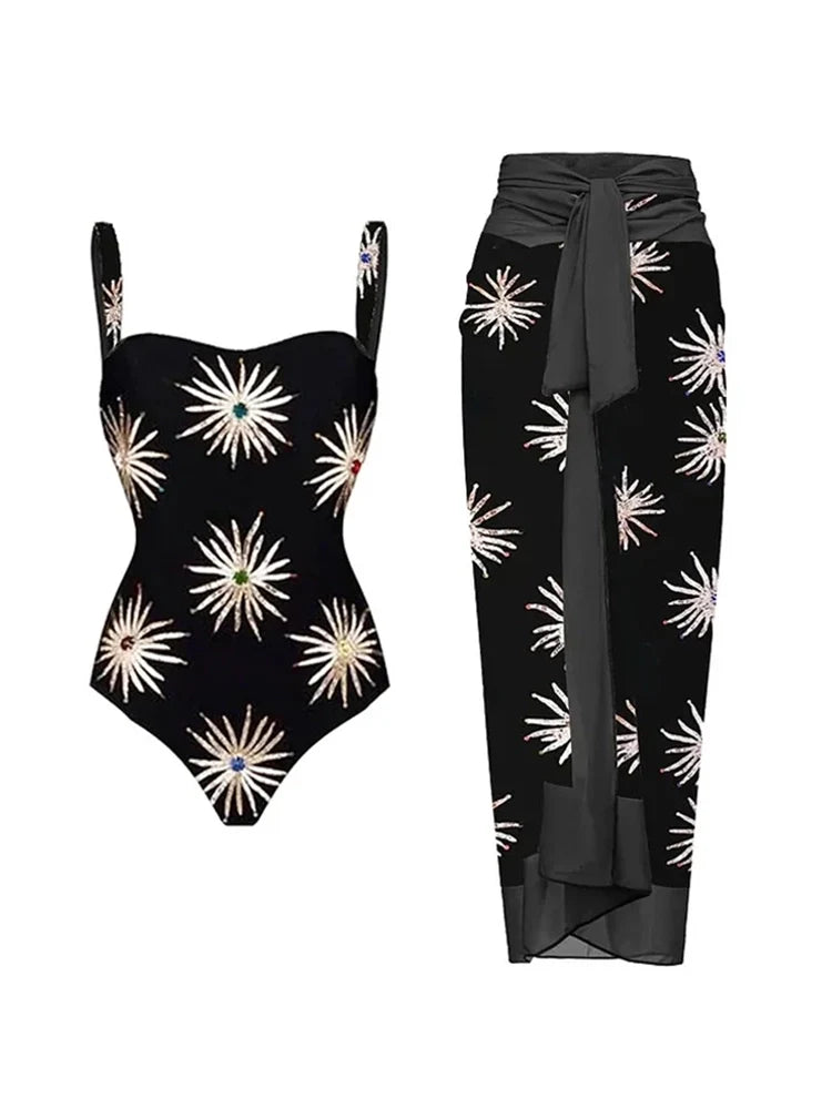 Sequin Firework One-Piece Swimsuit