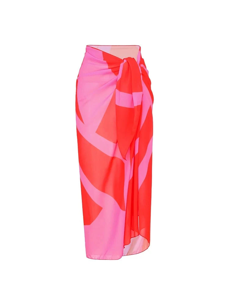 Colorblock Long Sleeve Surf Swimsuit Set