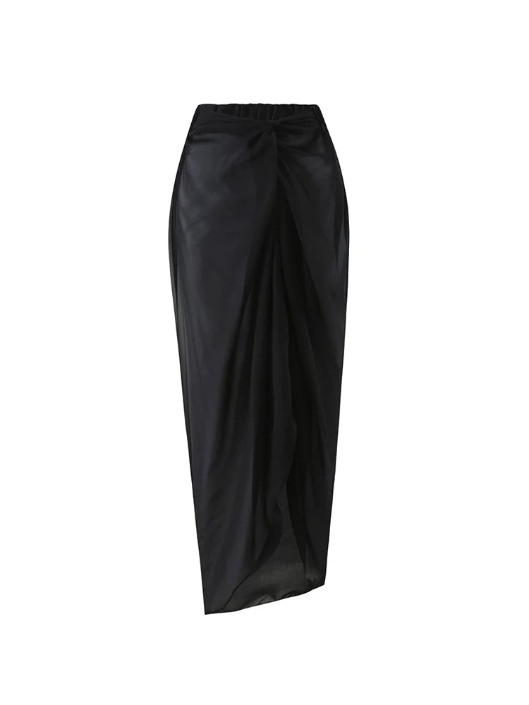 Black and White Bow One Piece Swimsuit Set