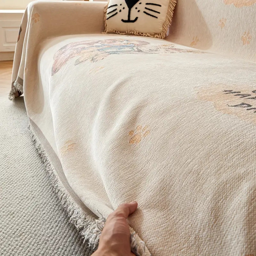 Amara Floral Reversible Sofa Cover