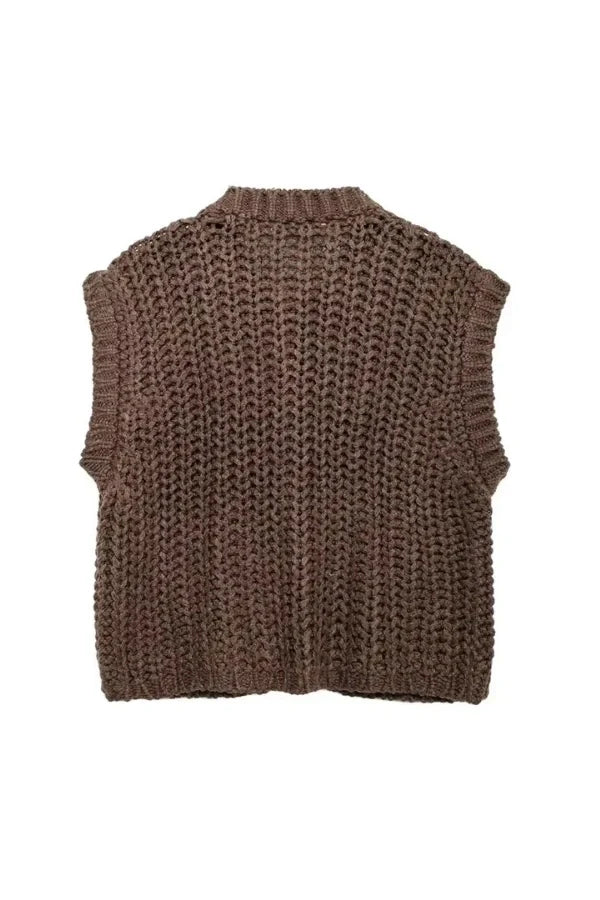 Nathalie Cozy Knit Vest