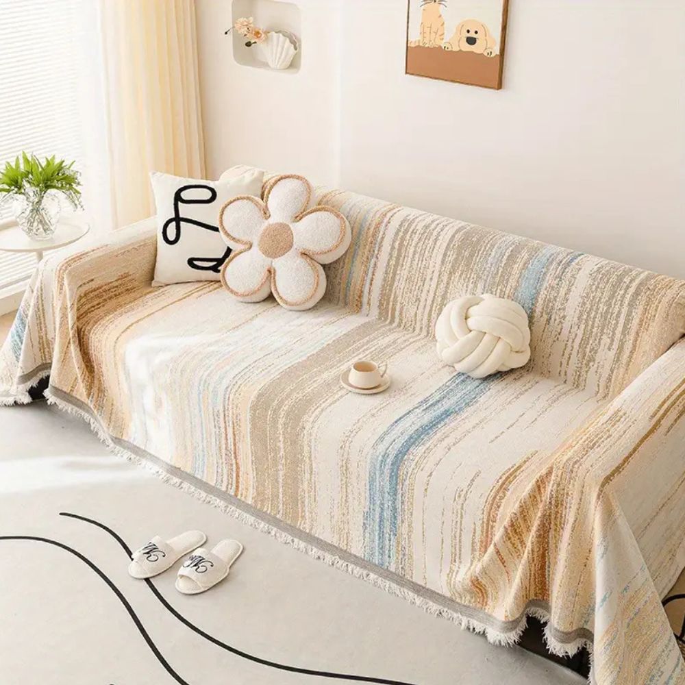 Serene Stripes Sofa Cover