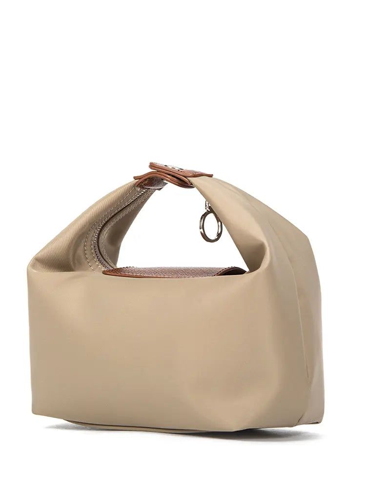 Colorblock PU Leather Dumpling Shoulder & Crossbody Bag