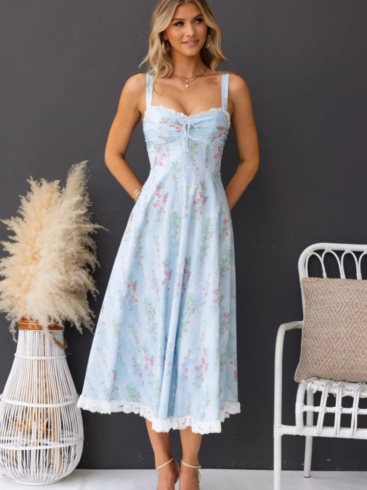 Summer New Sexy Print Slip Dress