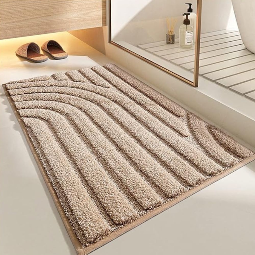 Cloud Luxe Flocked Bath Mat