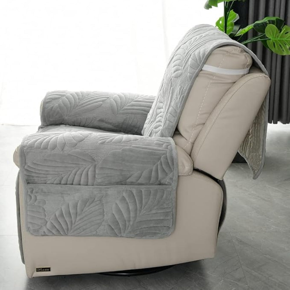 LeafLuxe® | Leaf Pattern Recliner Cover