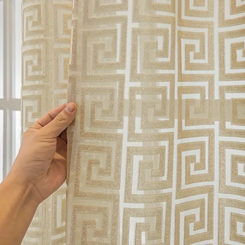 Imperial Maze Embroidered Curtain