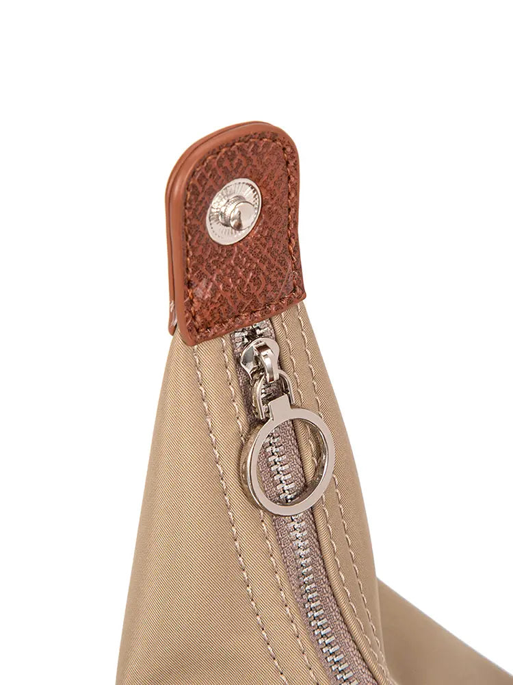 Colorblock PU Leather Dumpling Shoulder & Crossbody Bag