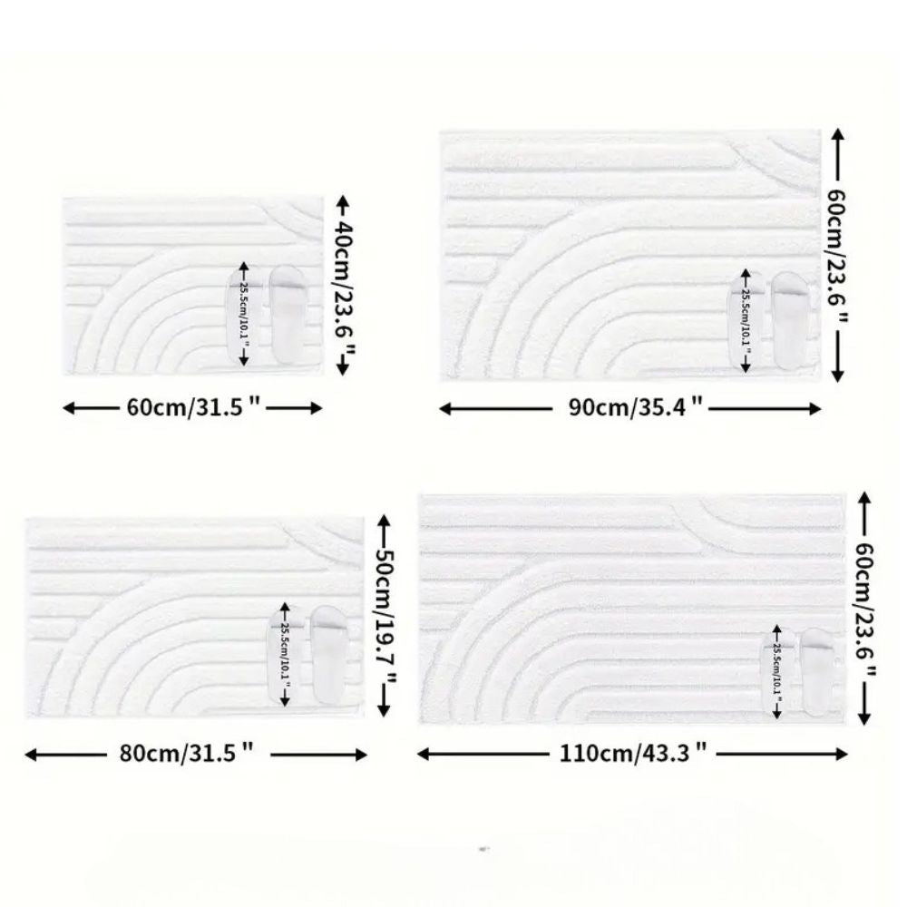 Cloud Luxe Flocked Bath Mat