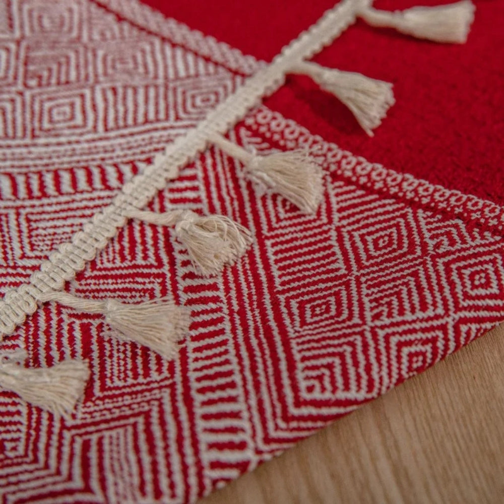 Glisstra Geometric Tassel Tablecloth