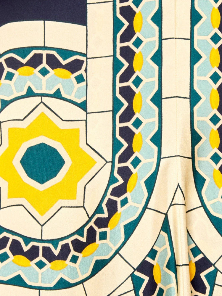 Magnifico Printed Maxi Dress - Blue