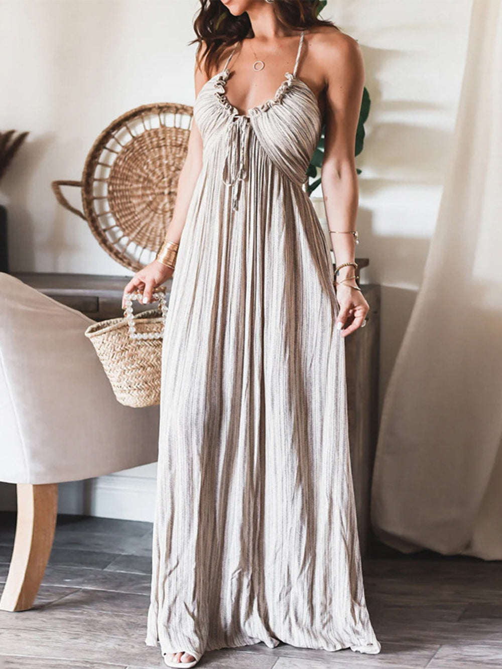 Sexy Sling Loose Long Dress