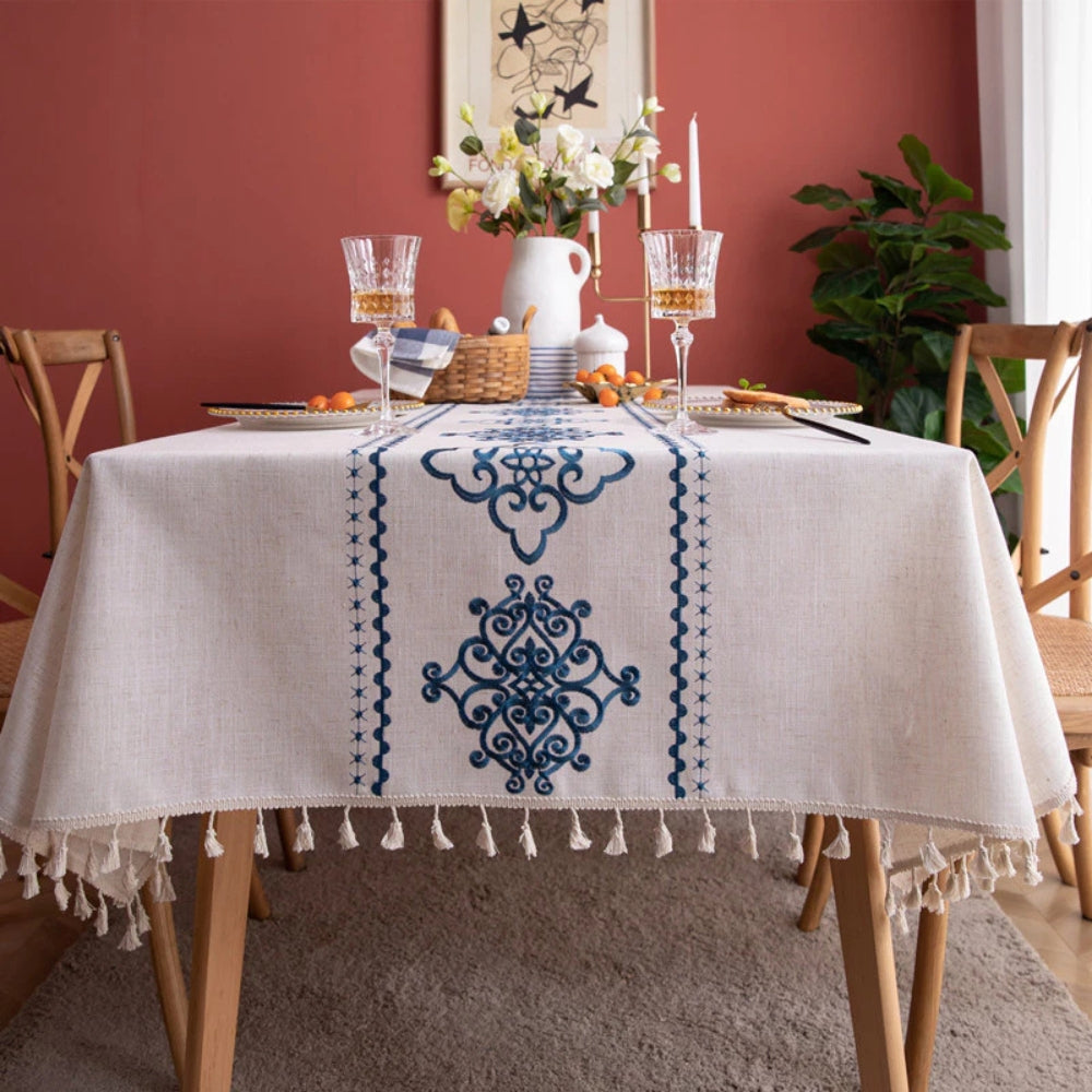 Sorella Luxe Embroidered Tablecloth