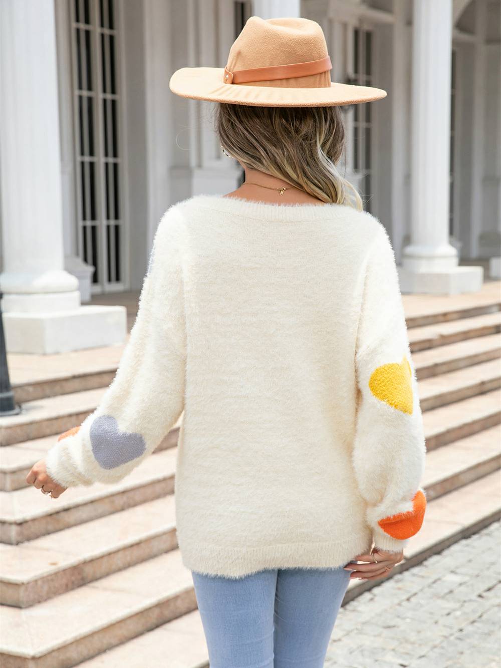 Furry Love Sweater with Heart