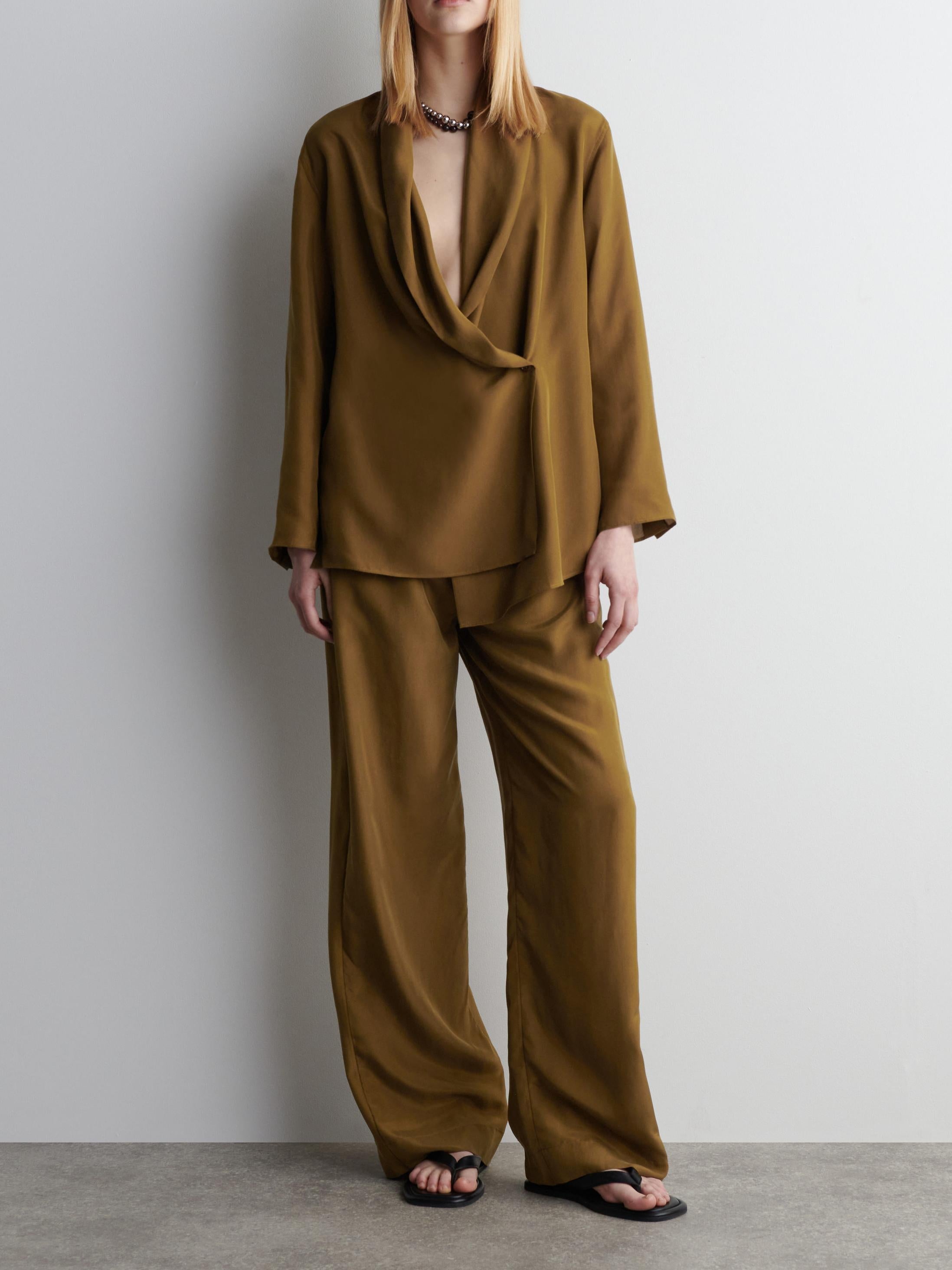 Shawl Lapel Suits Pants Set