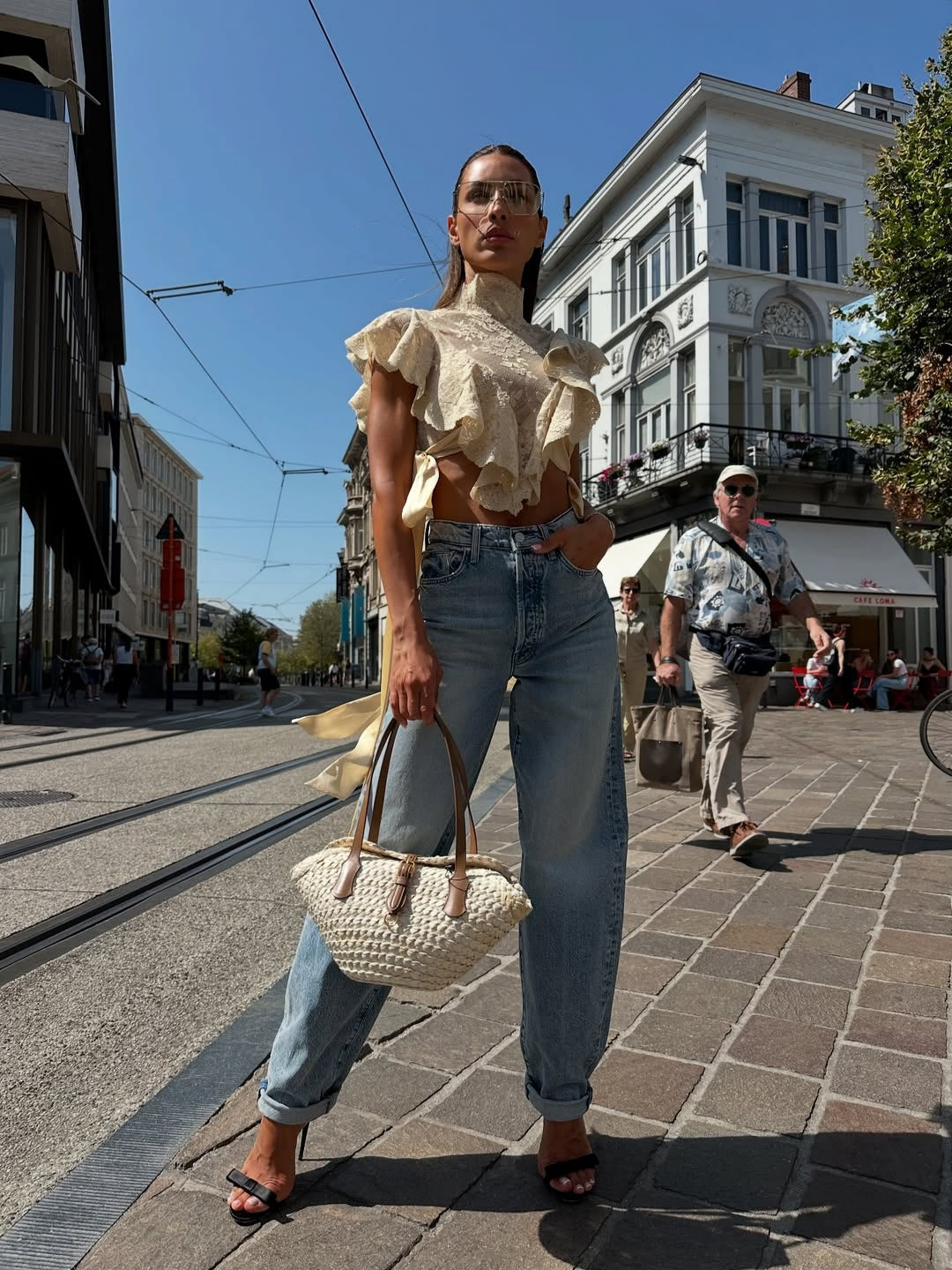 Lightness Streamer Lace Crop Top