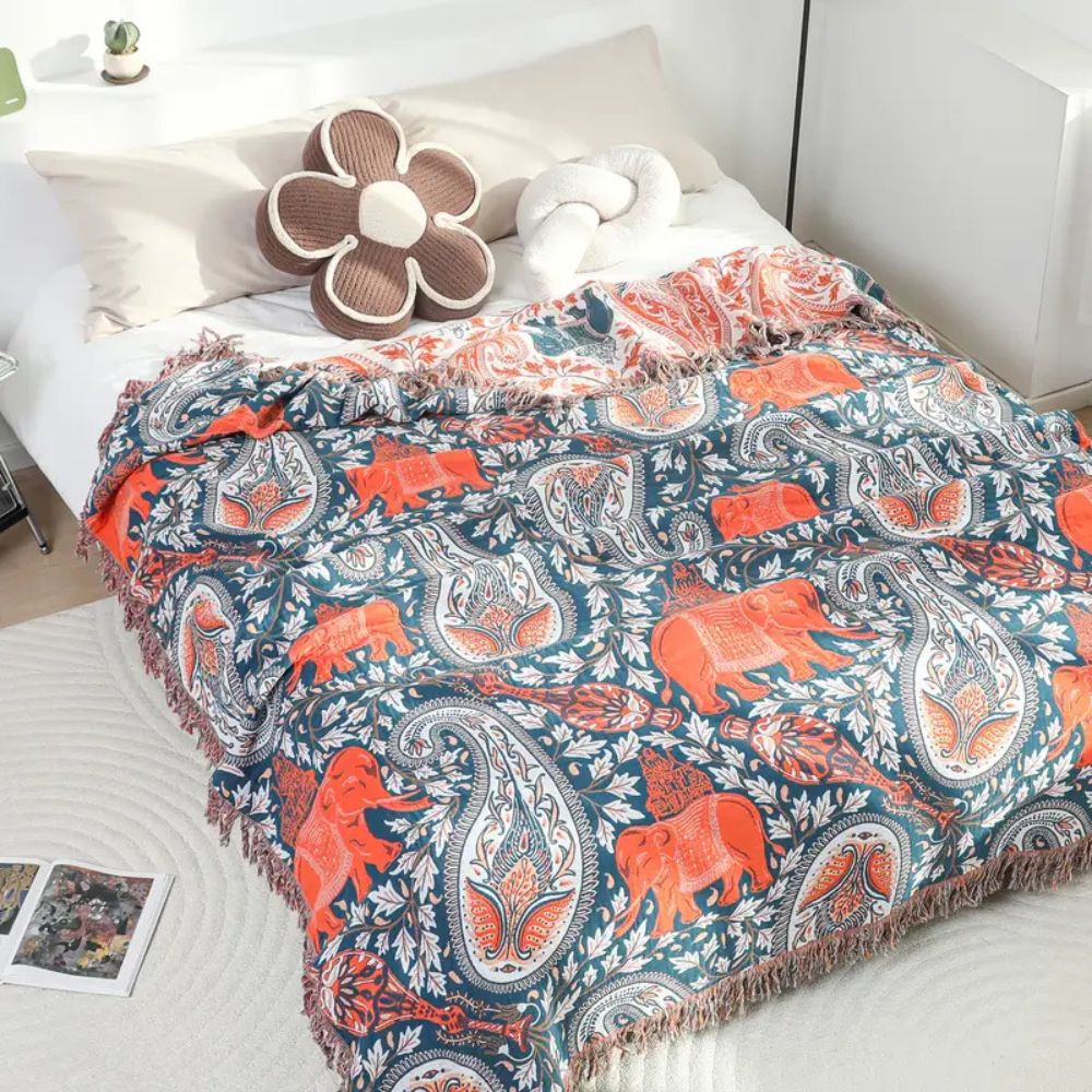 Soft Wander Tusk Cotton Blanket