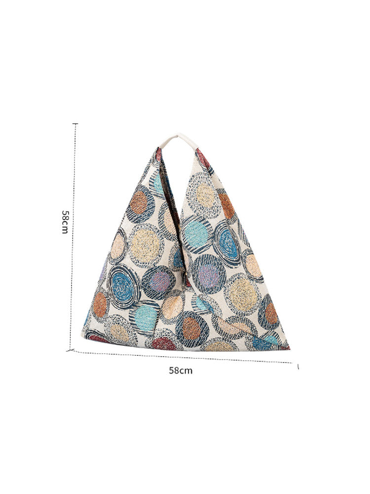 Canvas Triangle Bag - Printed