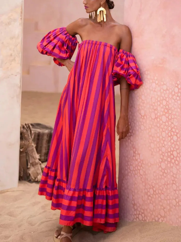 Sunset Stroll Maxi Beach Dress