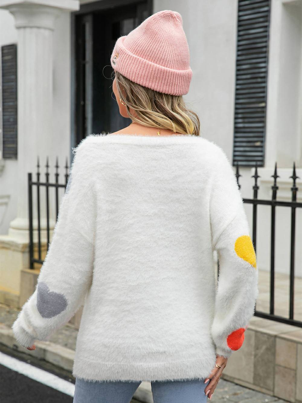 Furry Love Sweater with Heart