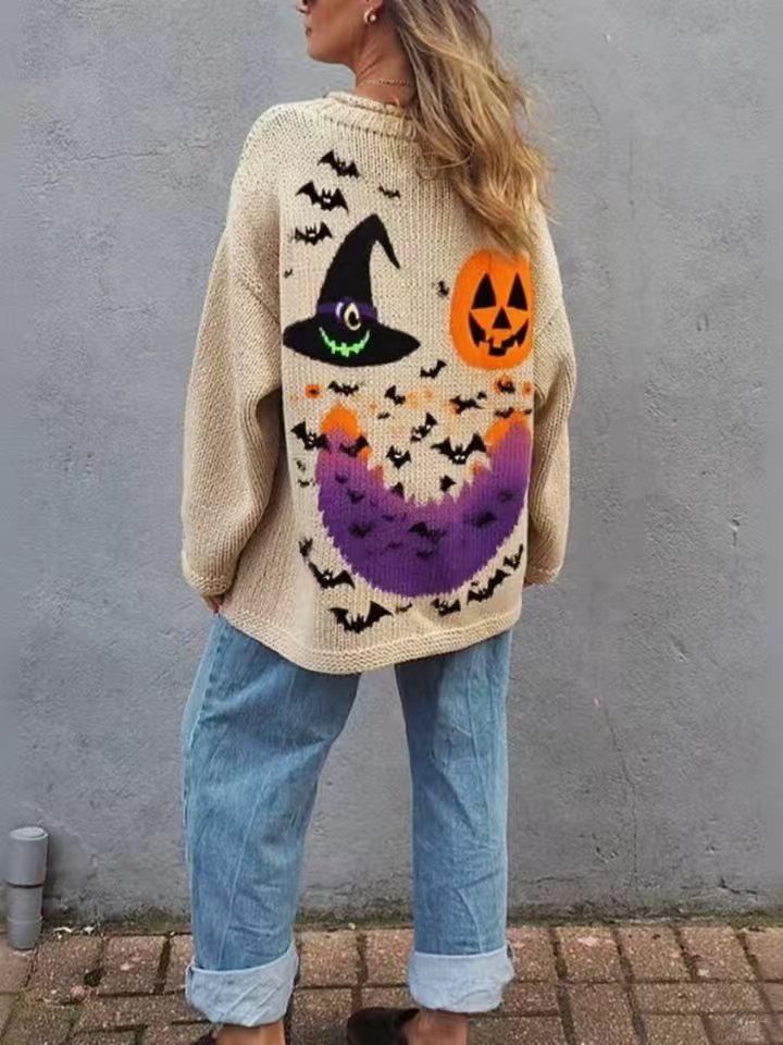 Graffiti Wicked Grin Oversized Sweater
