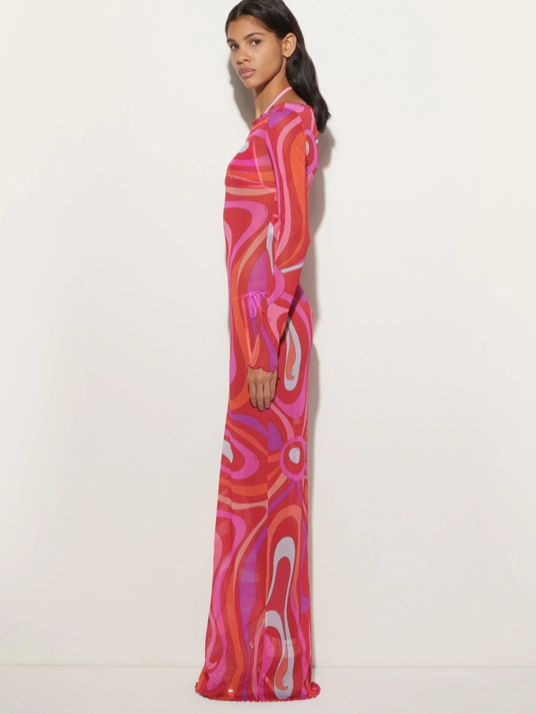 Marm Chiffon Maxi Dress