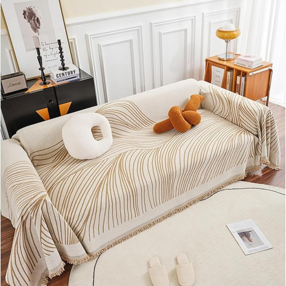 Calista Wave Chenille Sofa Cover