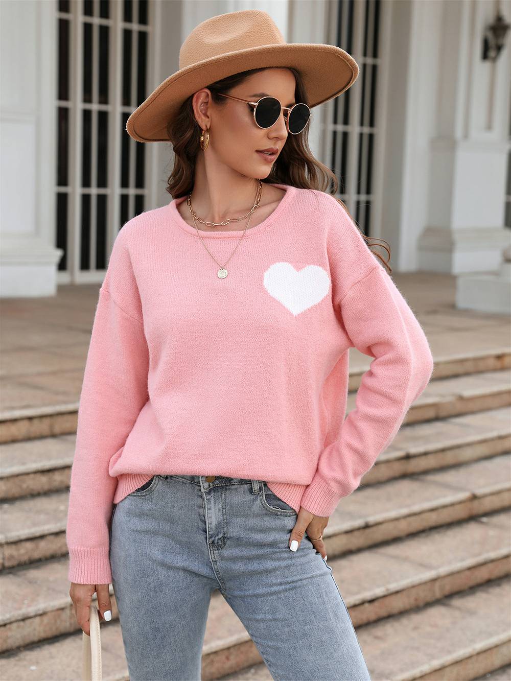 Love on Pulse Knit Pullover Sweater