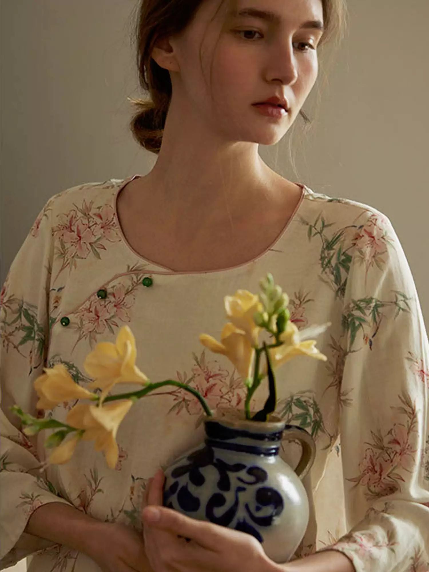 Eco-Friendly Fiber Printed Pajama Set