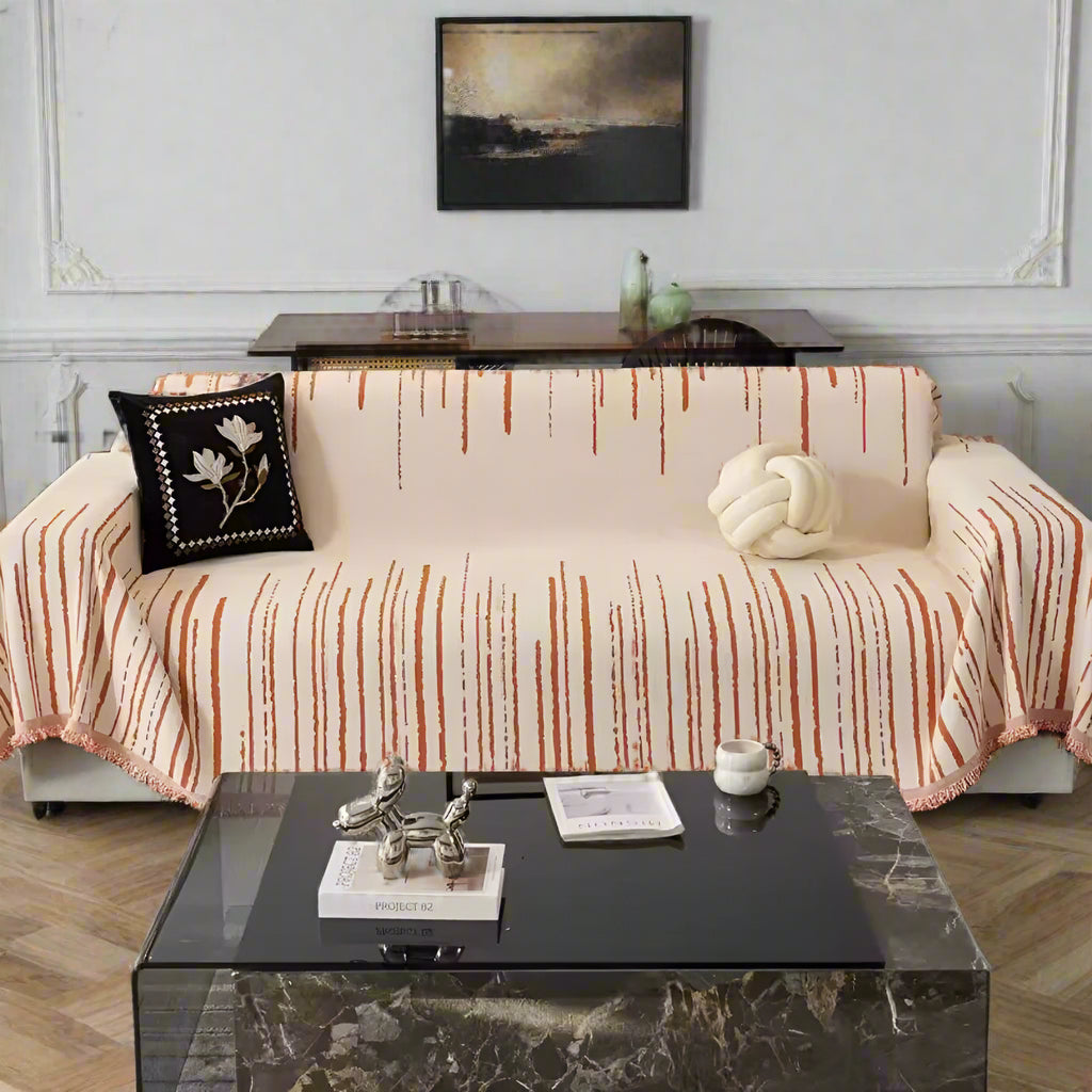 Velour Cascade Sofa Cover