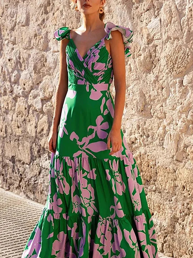 Floral Print Resort Swimsuit Set