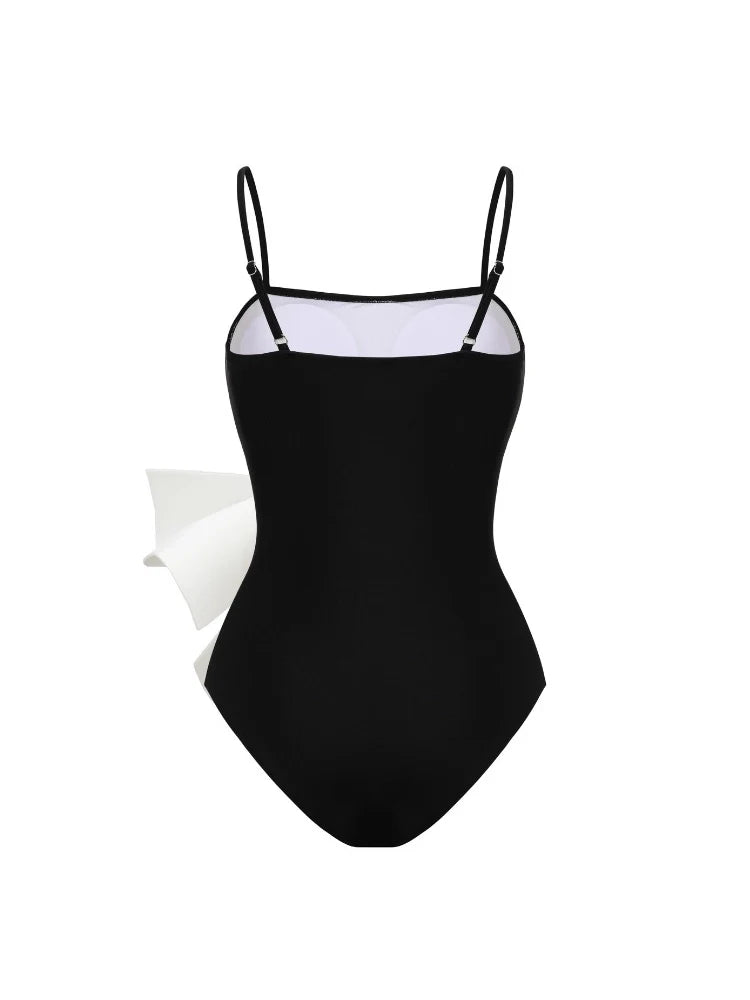 Bow Detail Sweetheart One Piece Swimsuit