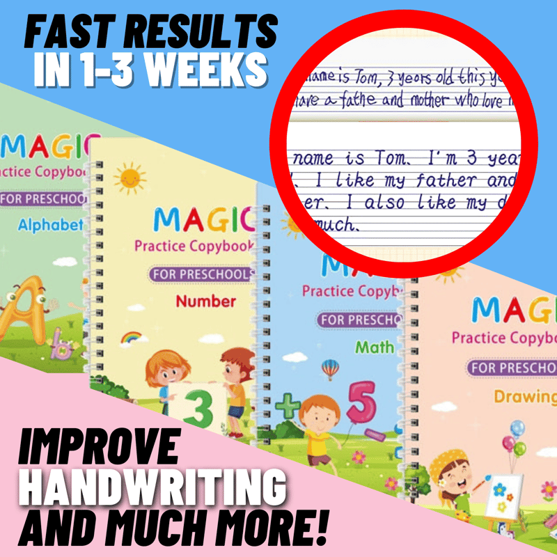 TraceMaster® 4-Book Kit with Pens & Refills