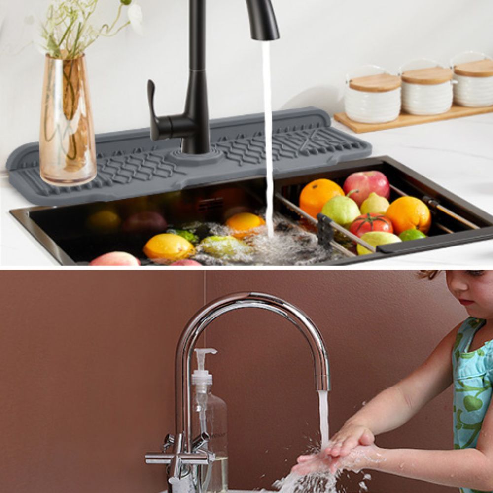 Aqua Slope Rubber Faucet Sink Mat