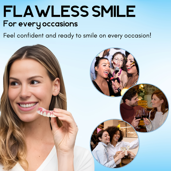 1+1 FREE | SmileEase™ | Provides long-lasting comfort, a perfect fit, and a radiant smile, Say Goodbye to Loose Dentures, Hello to Confidence!