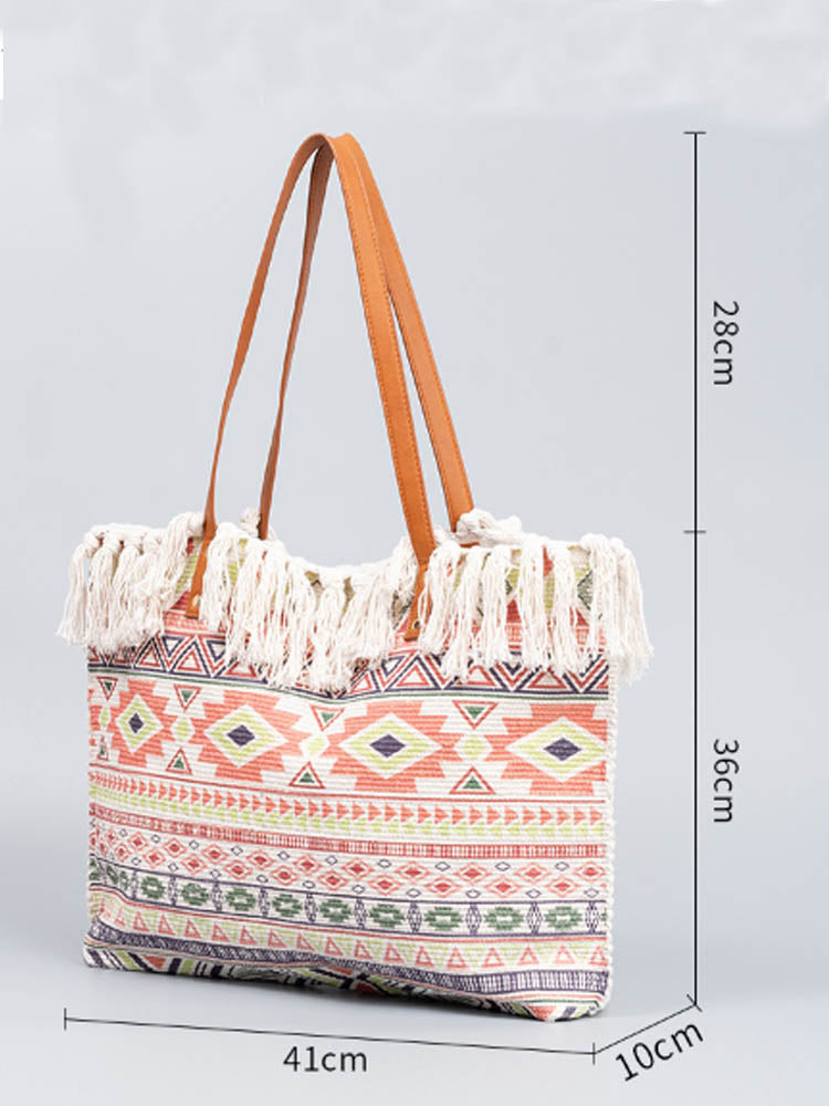 Canvas Printed Shoulder Bag