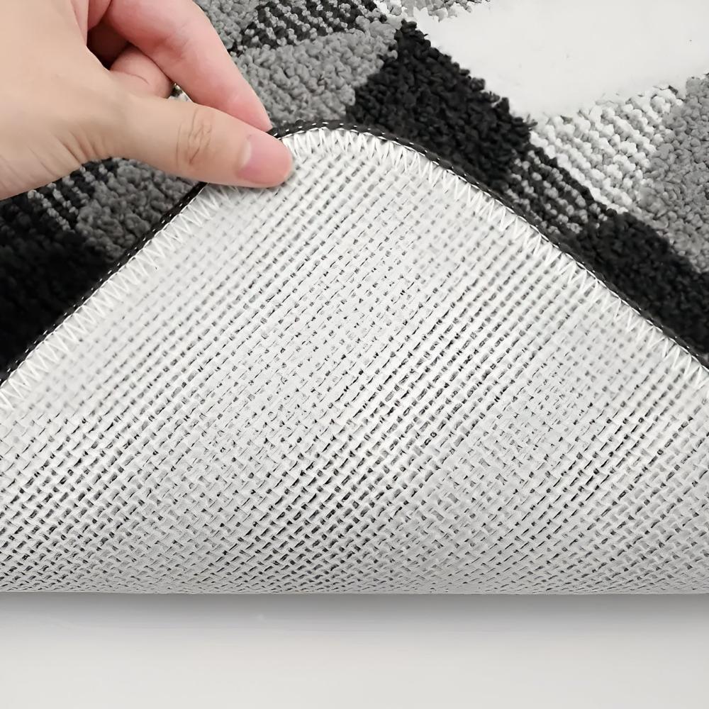 Soft Microfiber Non-Slip Geometric Rug