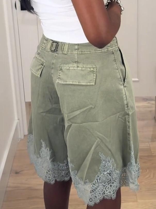 Sage Lace Wanderer Shorts