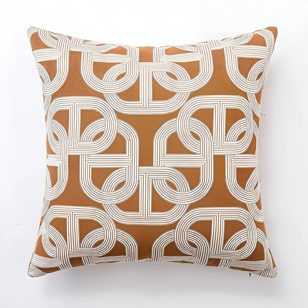 Modern Interlock Pattern Cushion Cover