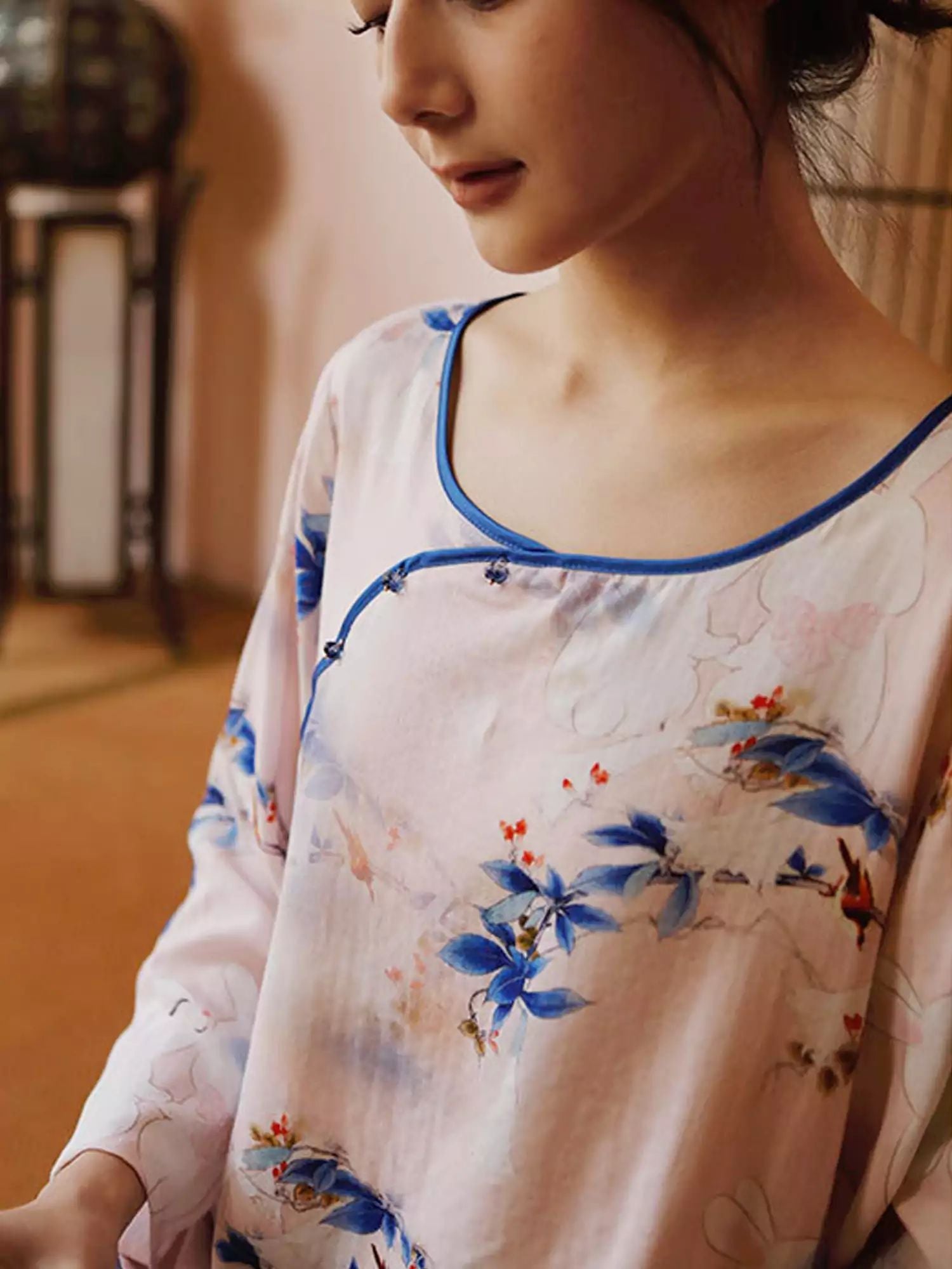 Eco-Friendly Fiber Printed Pajama Set