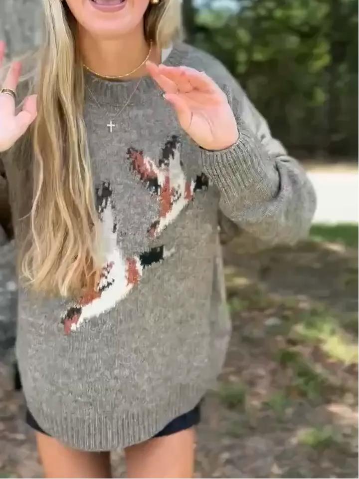 Flying Duck Knit Sweater