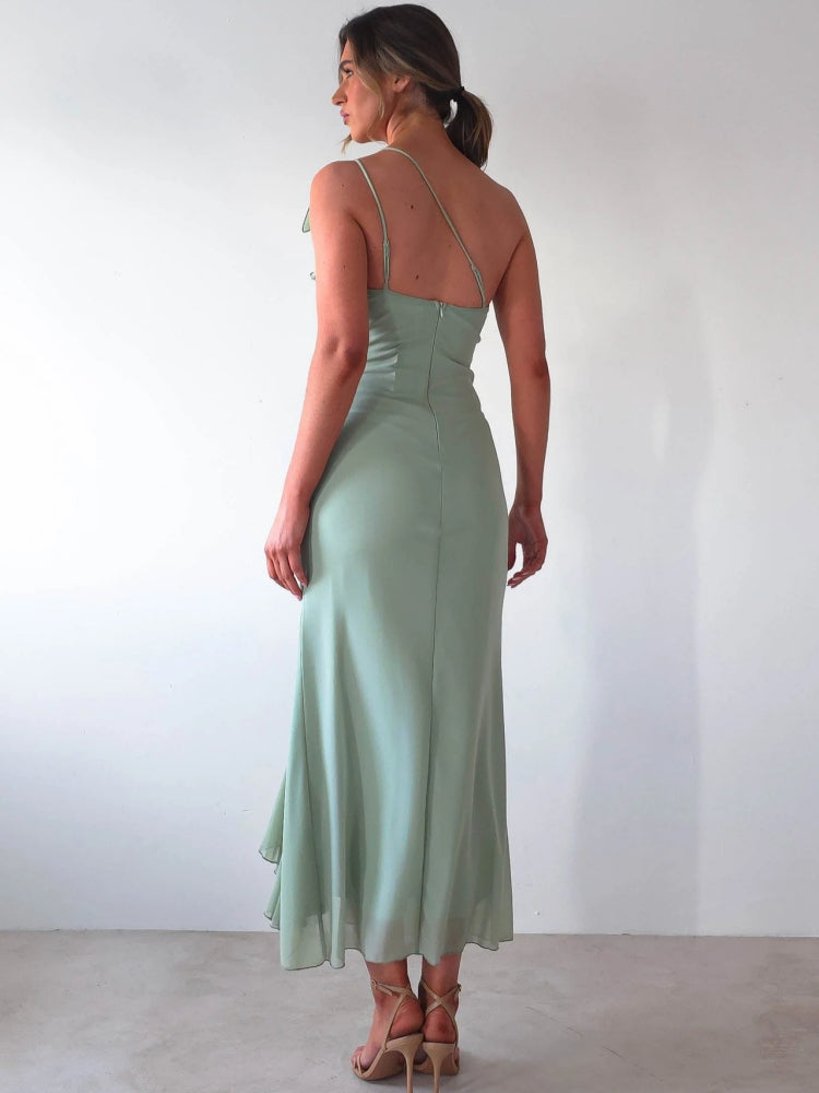 Sexy Ruched Midi Dress