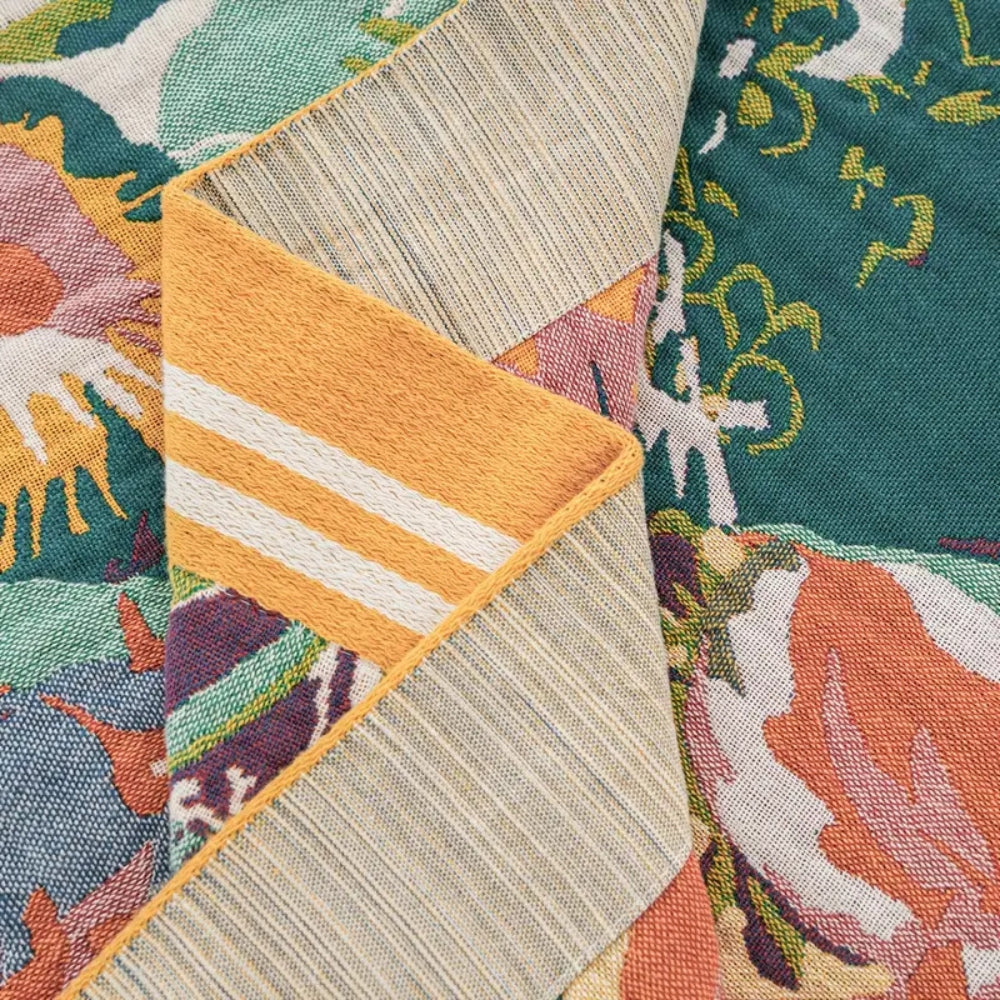 Sienna Floral Bloom Cotton Blanket