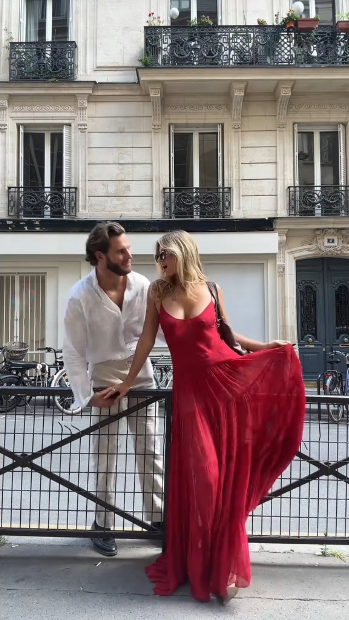 Scarlet Sheer Tiered Spaghetti Strap Maxi Dress