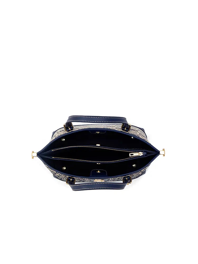 New Jacquard Star Mini Top Handle Tote Bag