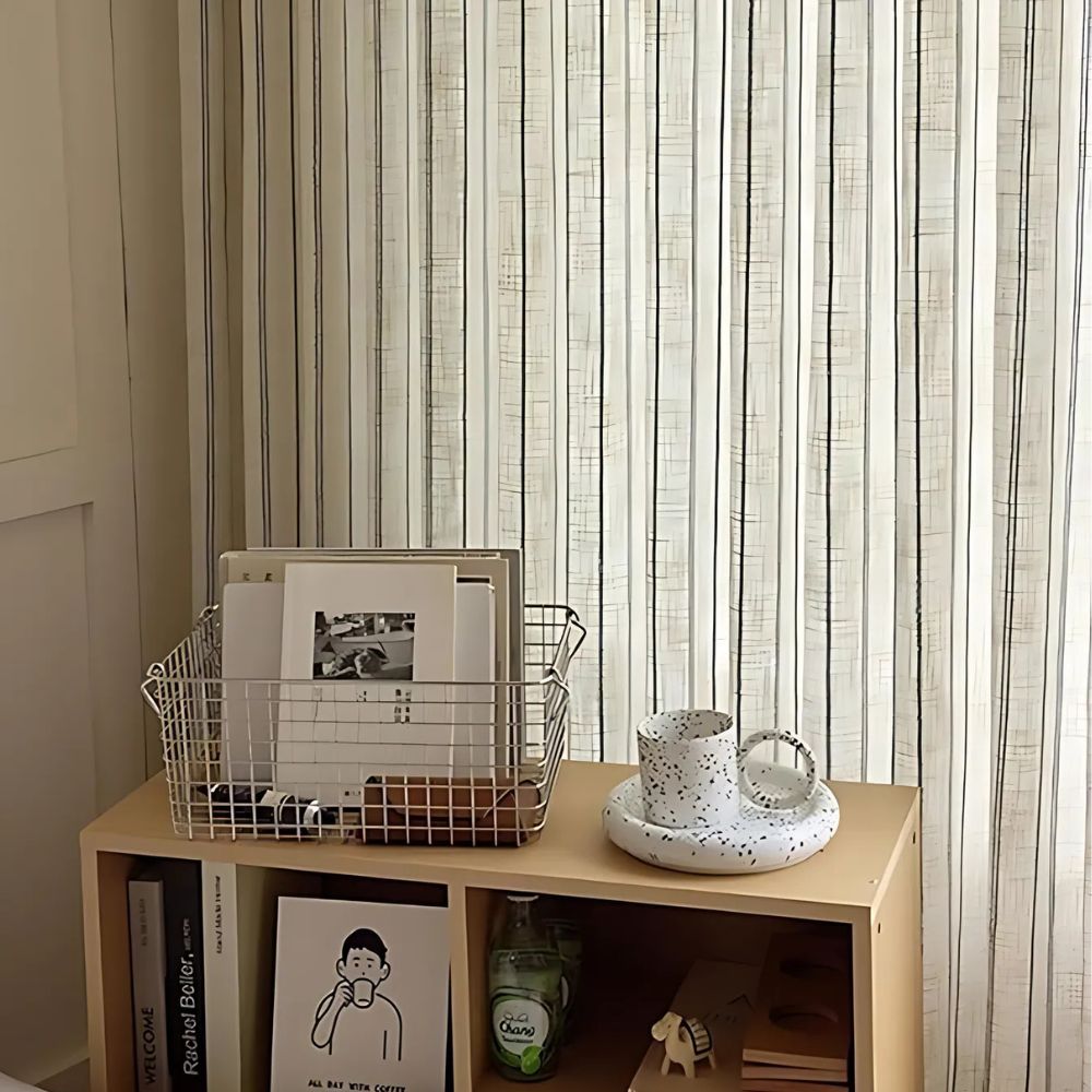 Soft Flow Vertical Stripe Curtain