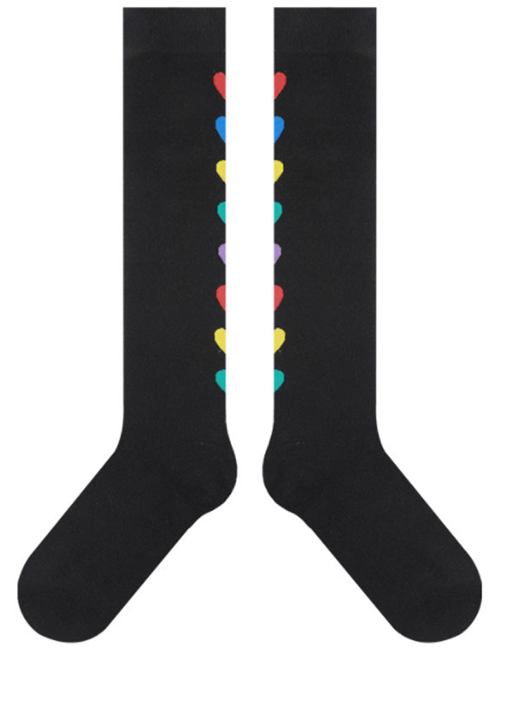 Sweet Print Knee-High Socks